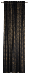 Zasłona Pavo — czarno-złoty, 140 × 260 cm, zdjęcie 2
