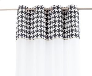 Firana Iconic Chic — biały / czarny / złoty, 140 × 270 cm, zdjęcie 3