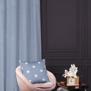 Zasłona Dots Chic — błękitny, 140 × 270 cm, zdjęcie 1