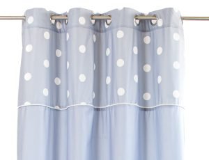 Zasłona Dots Chic — błękitny, 140 × 270 cm, zdjęcie 3