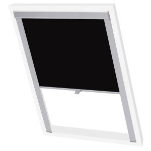 Roleta dachowa vidaXL zaciemniająca GGL/GGU — Czarny, 61.3 × 79.2 cm, zdjęcie 1