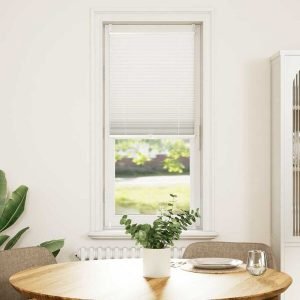 Roleta plisowana vidaXL Krepa — Biały, 50 × 150 cm, zdjęcie 2