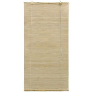Roleta bambusowa vidaXL Splot drobny — Naturalny, 80 × 160 cm, zdjęcie 2