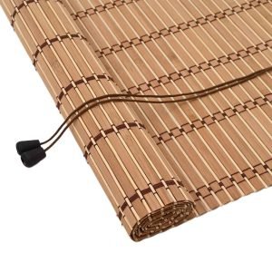 Roleta bambusowa vidaXL Splot listwowy — Naturalny, 60 × 160 cm, zdjęcie 2