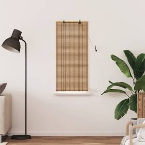 Roleta bambusowa vidaXL Splot listwowy — Naturalny, 60 × 160 cm, zdjęcie 3