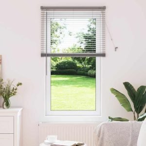 Żaluzja vidaXL Aluminium 25 mm — 70 × 130 cm — srebrny, 70 × 130 cm, zdjęcie 1