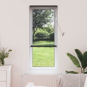 Żaluzja vidaXL PVC 25 mm — Srebrnoszary, 50 × 150 cm, zdjęcie 1