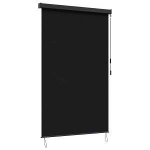 Roleta zewnętrzna vidaXL z korbą — Czarny, 60 × 250 cm, zdjęcie 2