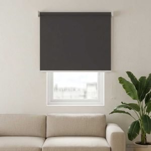 Roleta zewnętrzna vidaXL Poliester UV — Antracytowy, 100 × 140 cm, zdjęcie 3